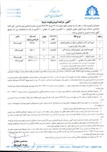 مزایده نوبت دوم